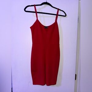 PrettyLittleThing Vibrant Red Romper